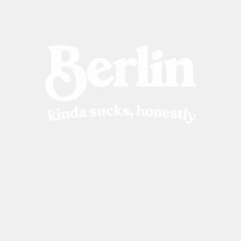 Berlin Sucks - Retro Style Typography Design Male Tank Top