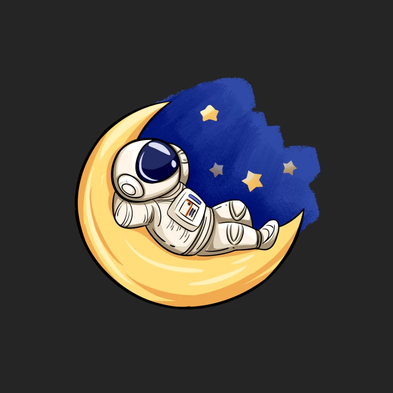 Astronaut ruht auf dem Mond Herren Pullover Sweatshirt