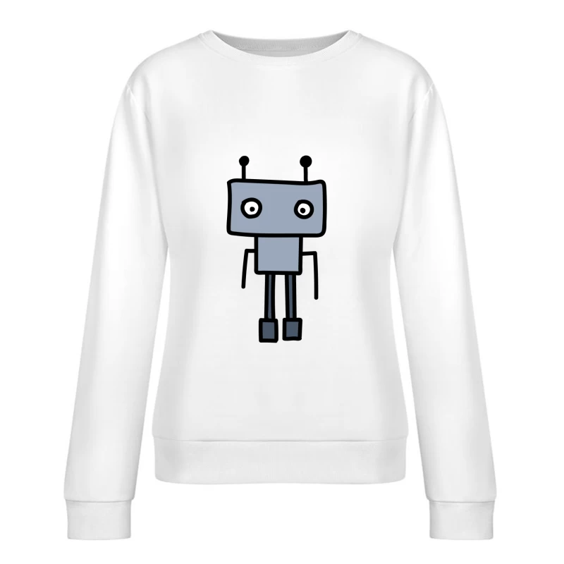 Illustration d'un robot cartoon Femme Sweat-shirt à enfiler