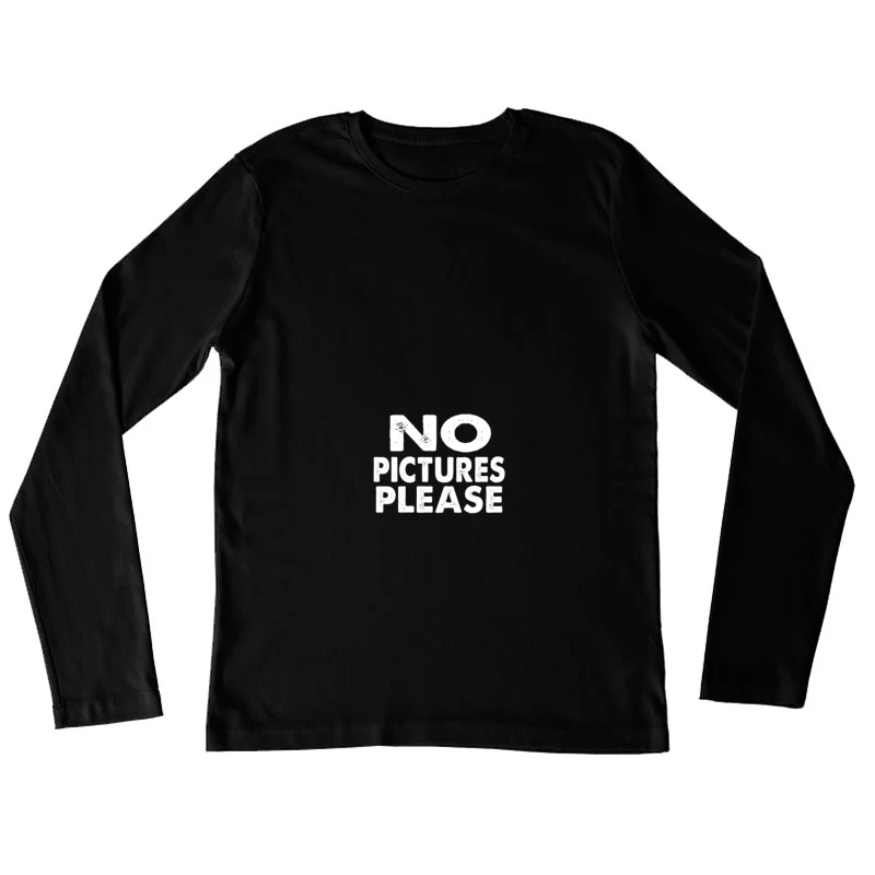 Aucune photo, s'il vous plaît Femme Manches Longues T-Shirt