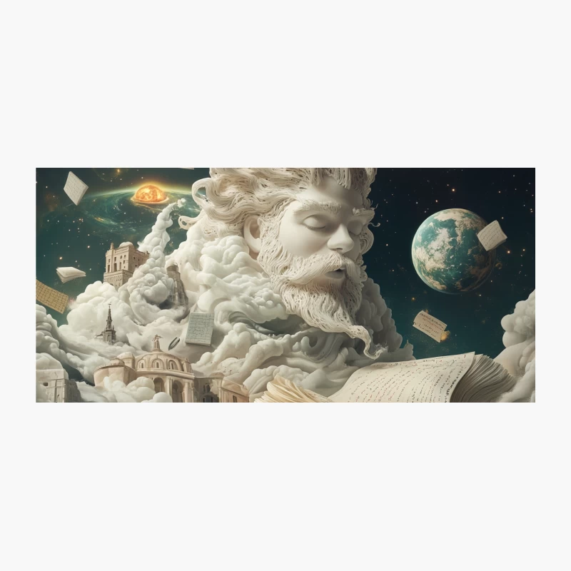 Cosmic Sculpture of Imagination: A Mythological Fantasy Coffee Mug