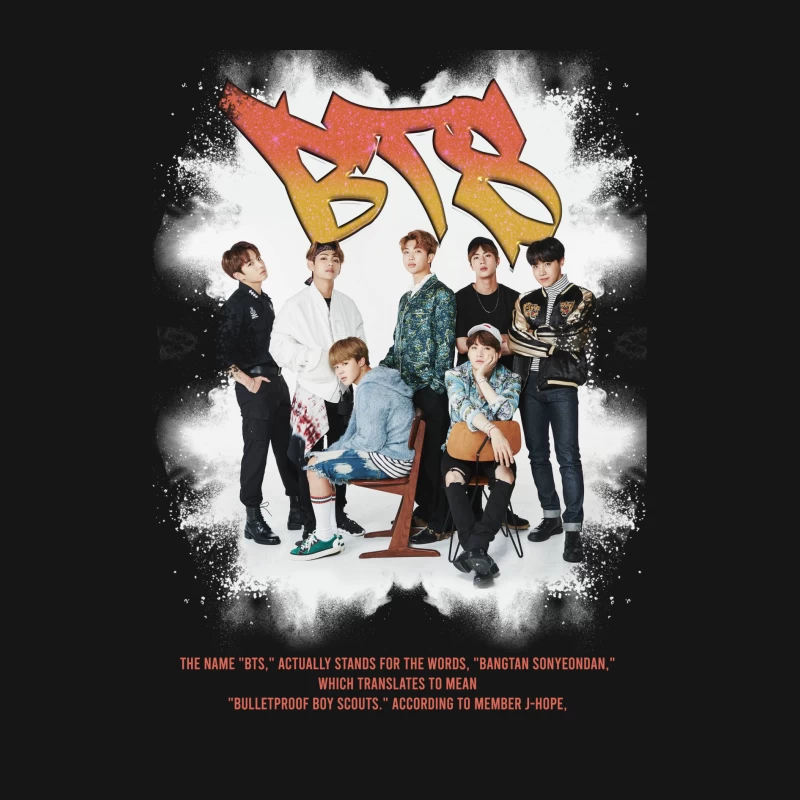 BTS: Popular K-Pop Boy Band from South Korea Male Long Sleeve T-Shirt