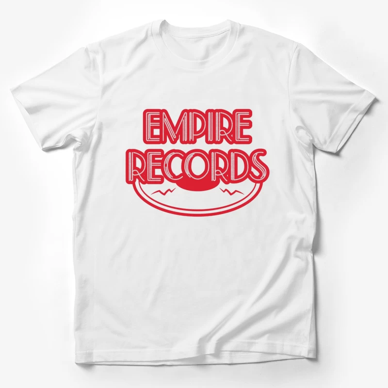 Vintage Empire Records Red Logo Design Male T-Shirt