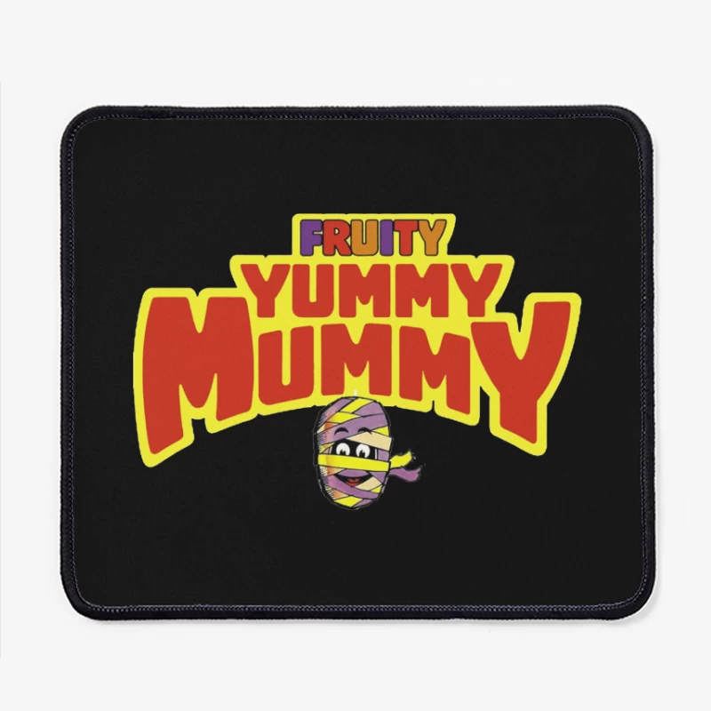 Fruity Yummy Mummy Cartoon Character Logo Mouse Pad