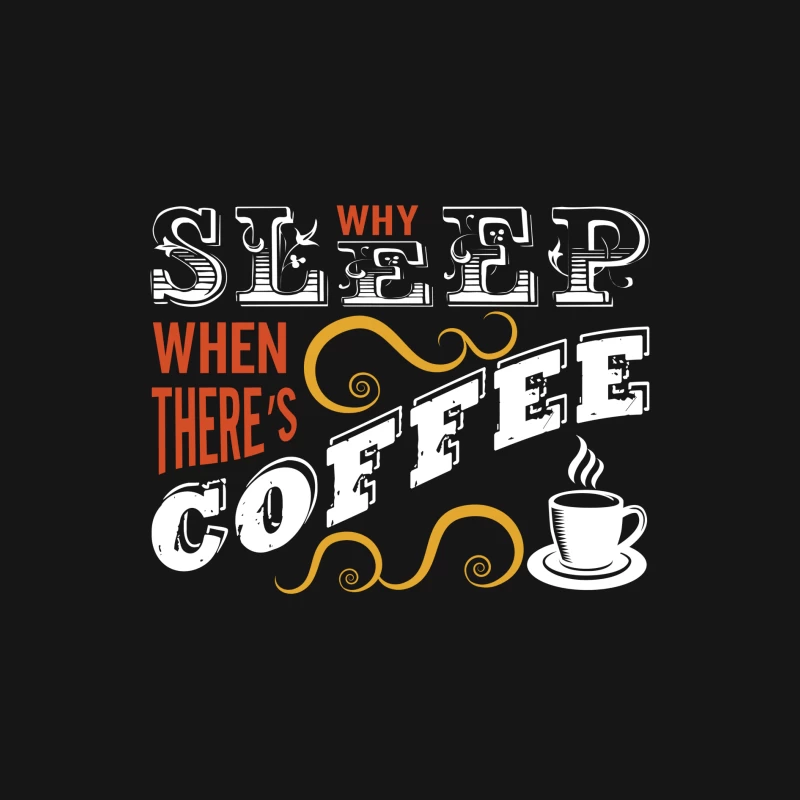 Pourquoi dormir quand il y a du café? Femme Manches Longues T-Shirt