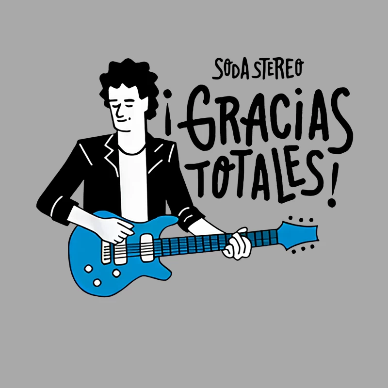 Soda Stereo Gracias Totales Male Pullover Hoodie