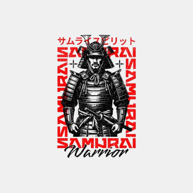 Design d'Esprit Samouraï Guerrier Homme Débardeur