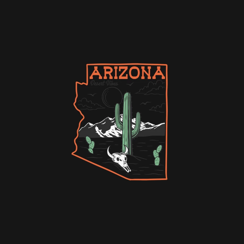 Arizona Wüstenlandschaft mit Kaktus Herren T-Shirt