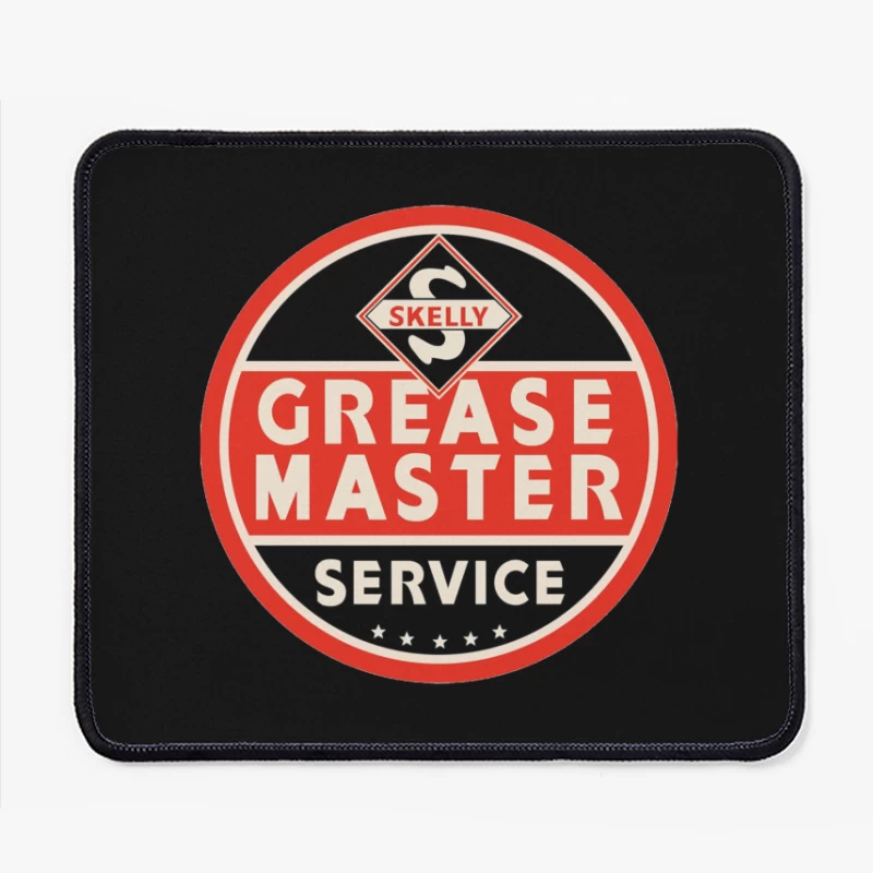 Vintage Skelly Grease Master Service Station Sign Mouse Pad