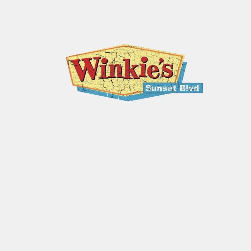 Vintage Winkie's Sunset Blvd Sign: Retro Americana Diner Male Tank Top