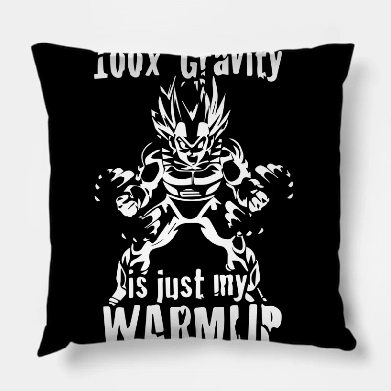 100 Times Gravity Throw Pillow