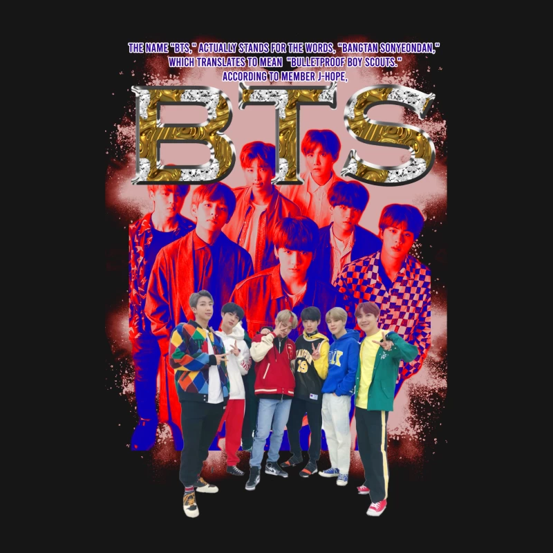 BTS Group Members and Name Meaning Female Long Sleeve T-Shirt