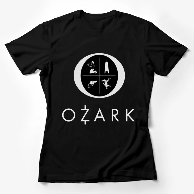 Ozark TV Series Logo with Symbolic Elements Female T-Shirt