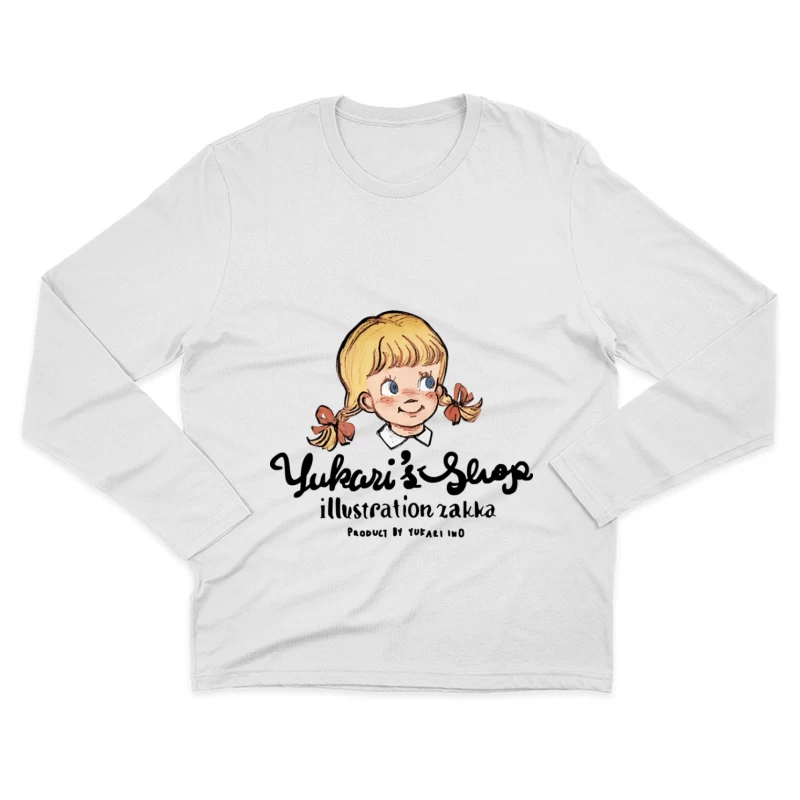 Yukari's Shop Illustration Mädchen Herren Langarm T-Shirt