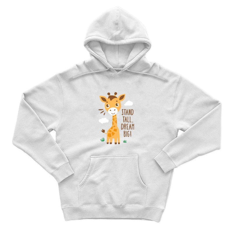 Steh hoch, träume groß mit einer niedlichen Giraffe Herren Pullover Hoodie
