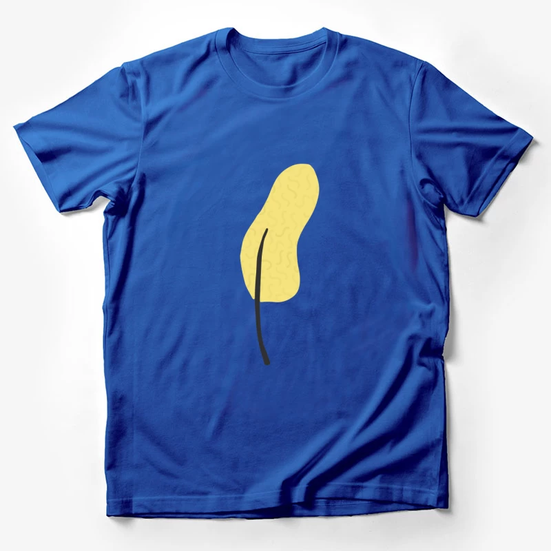 Feuille abstraite sur fond texturé Homme T-Shirt