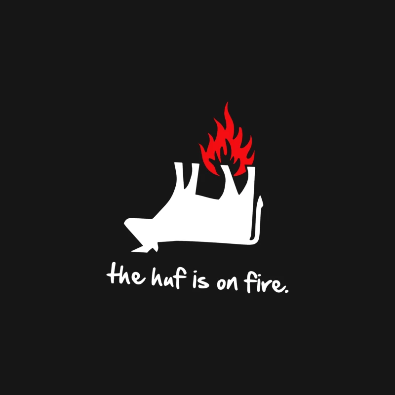 The Huf Is On Fire Desk Mat