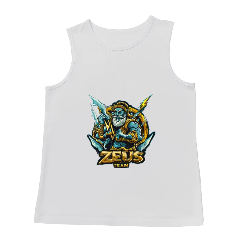 Zeus Team Logo Illustration Male Tank Top