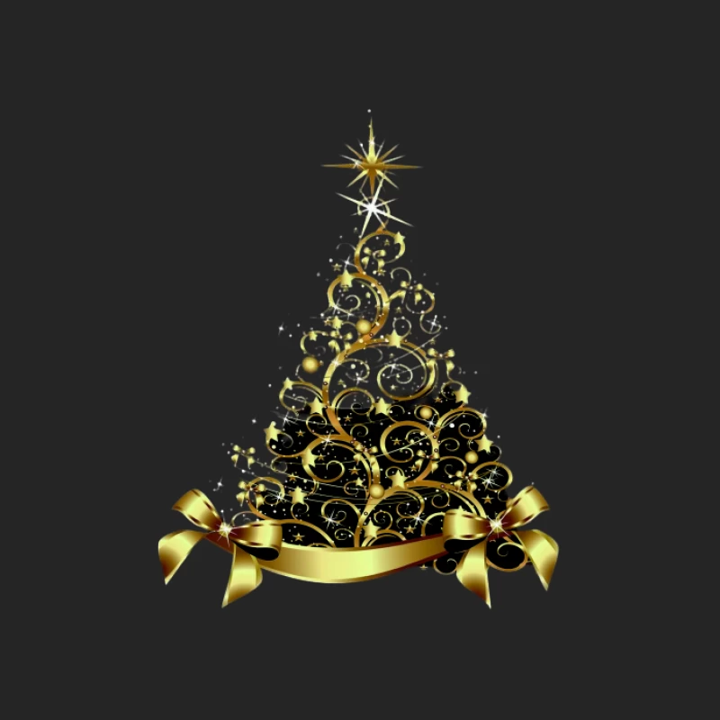 Goldene Weihnachtsbaumdekoration Herren Pullover Sweatshirt