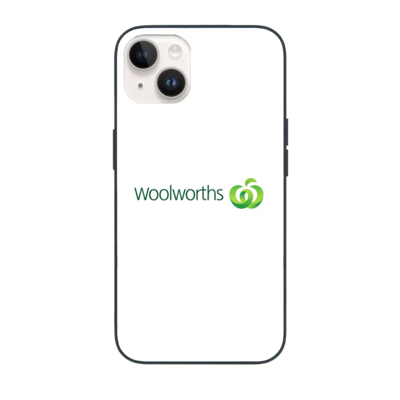 Woolworths Supermarket Chain Logo with Green Apple Design iPhone Case