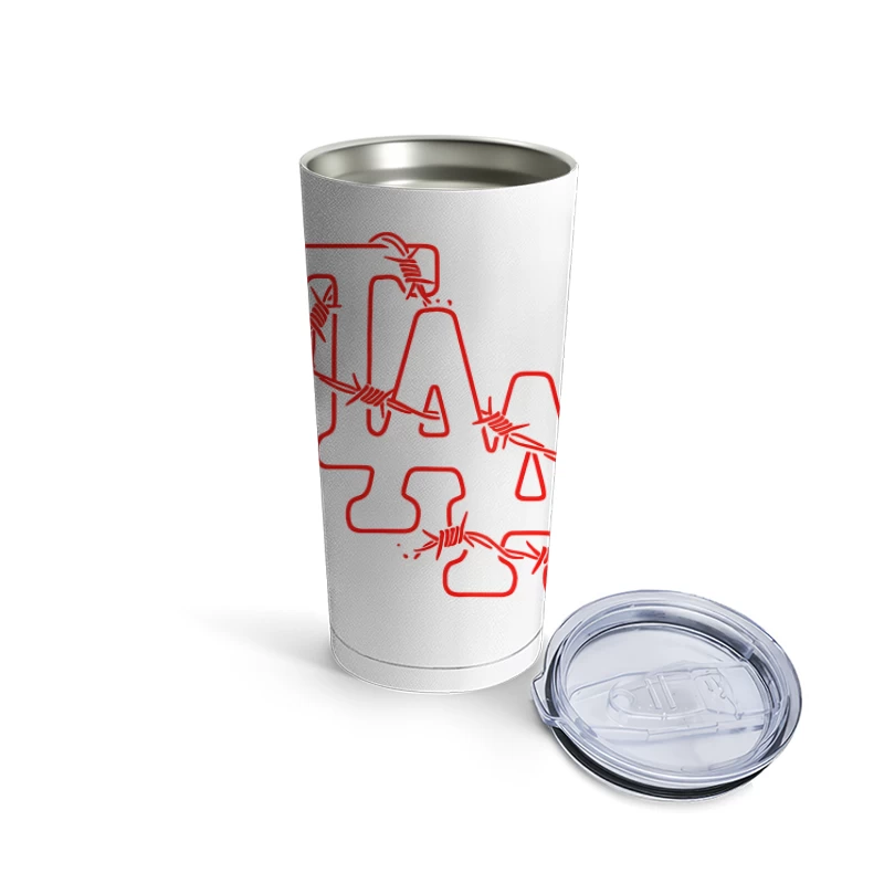 The Amity Affliction Red Logo Travel Mug