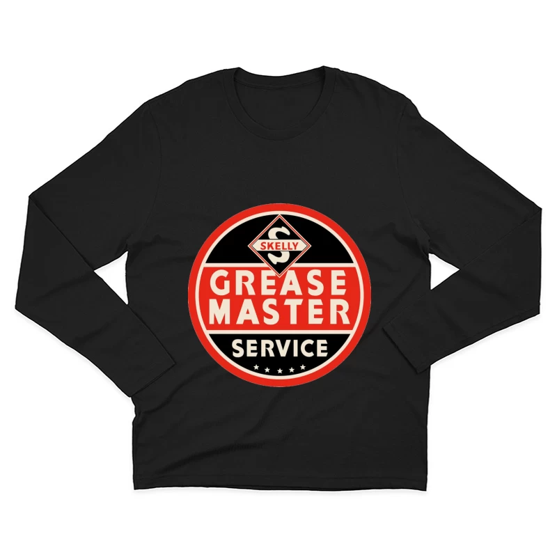 Vintage Skelly Grease Master Service Station Sign Male Long Sleeve T-Shirt