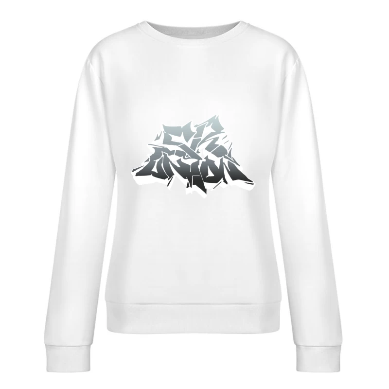 Graffiti-Kunstwerk mit abstraktem Design Damen Pullover Sweatshirt