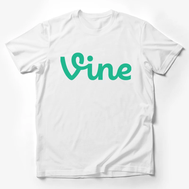 Vine Social Media Platform Green Logo Male T-Shirt