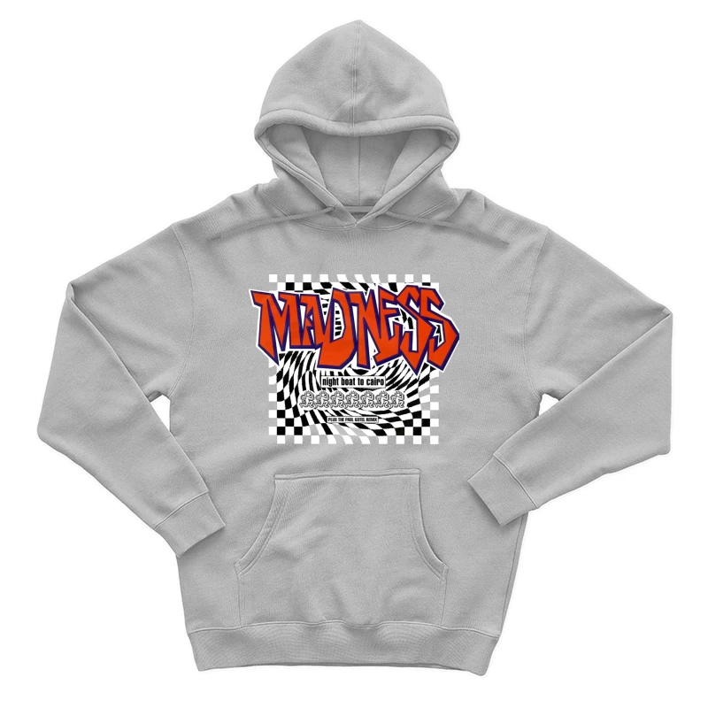 Madness - Night Boat to Cairo Album Cover with Checkerboard Design Male Pullover Hoodie