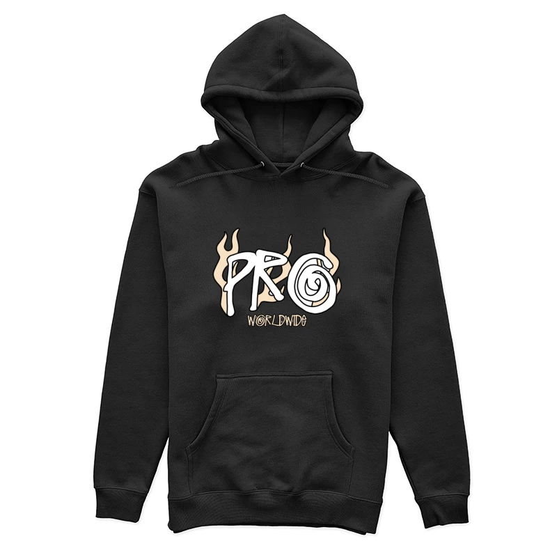 Logo Pro Worldwide avec Flammes Femme Sweat à capuche