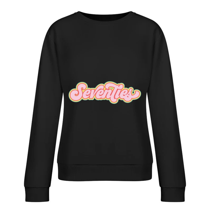 Buntes Seventies-Design Damen Pullover Sweatshirt