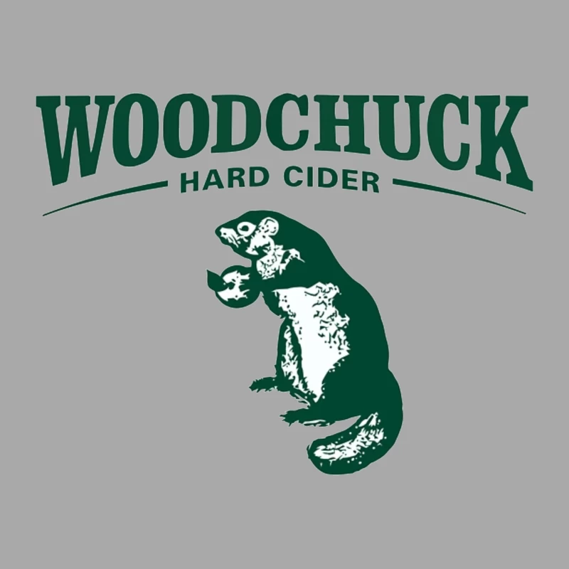 Woodchuck Hard Cider Green Logo with Mascot Design Female Pullover Hoodie