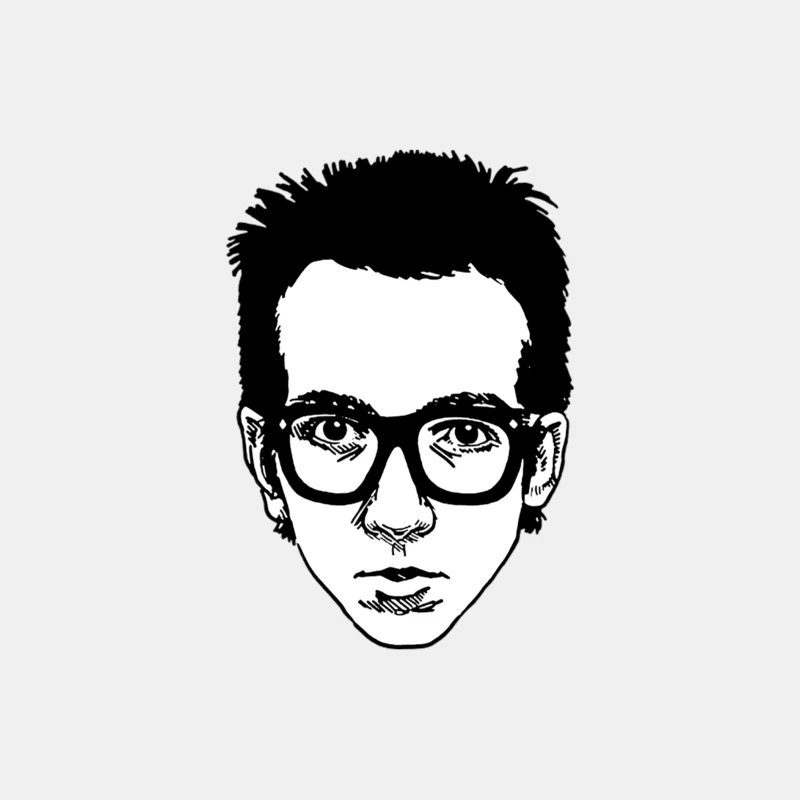 Elvis Costello Male Tank Top