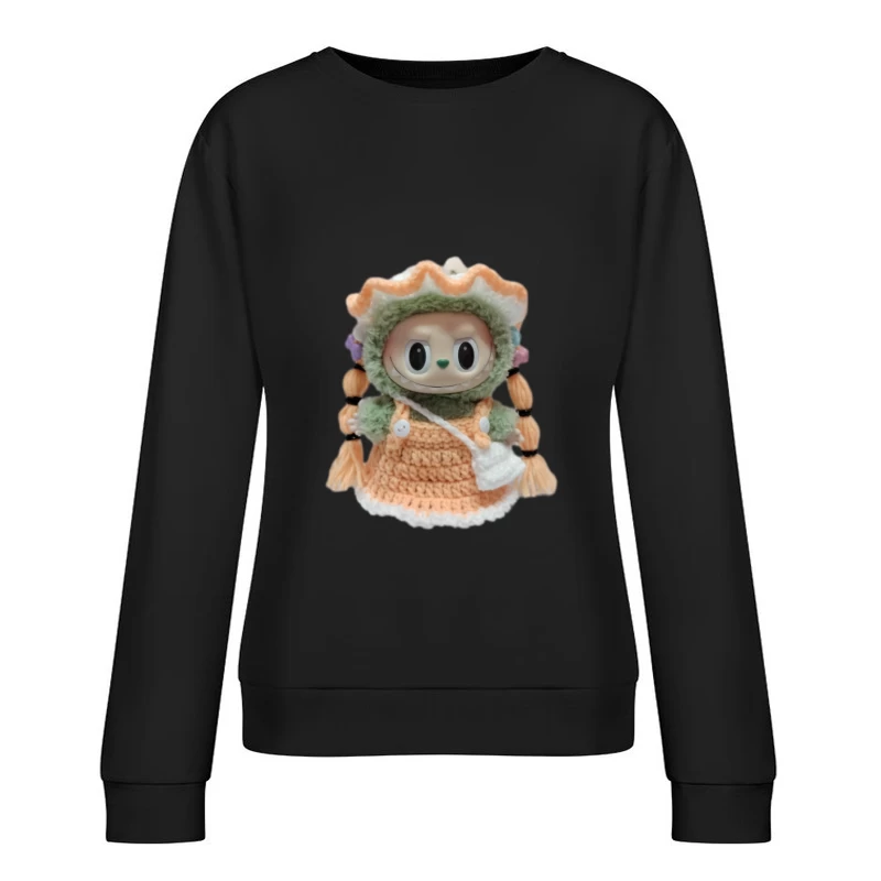Häkelfigur mit Kostüm Damen Pullover Sweatshirt