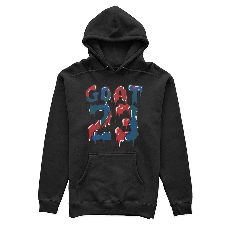 Bunte G.O.A.T. 23 Grafik Damen Pullover Hoodie