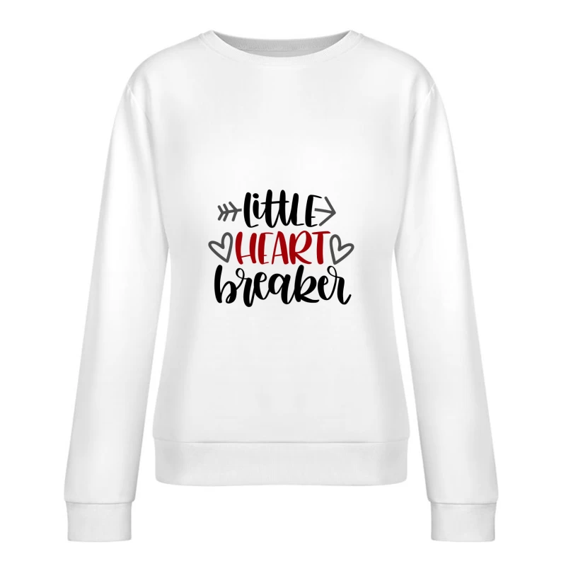Design avec flèches et cœurs rouges Femme Sweat-shirt à enfiler