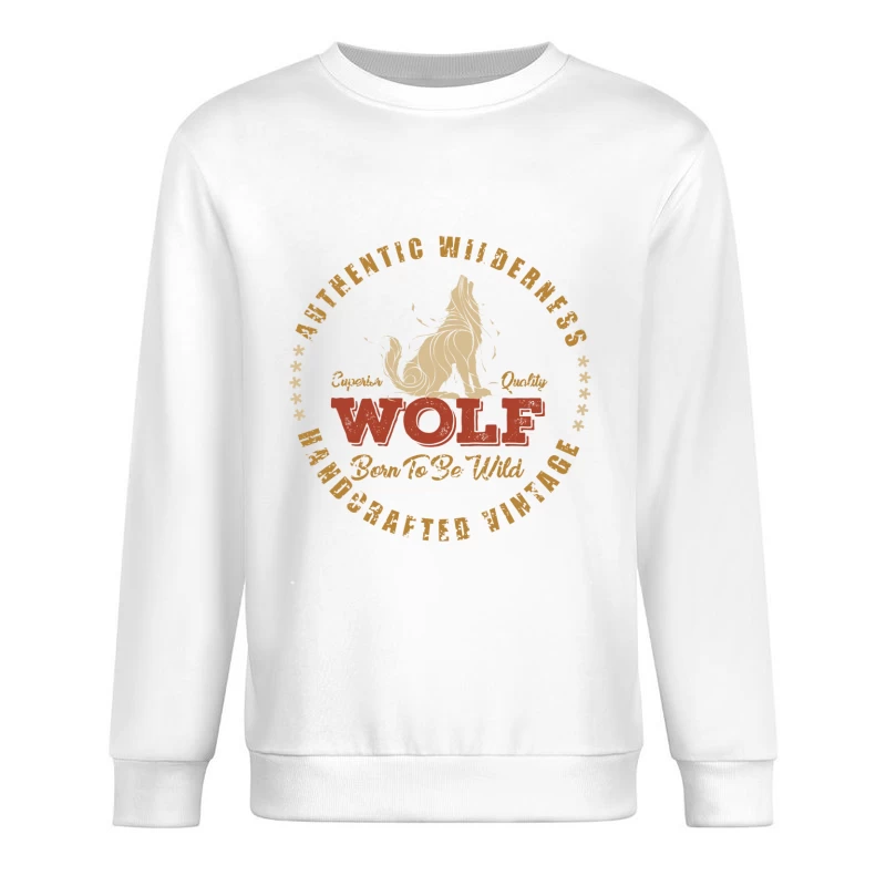 Logo de loup sauvage vintage Homme Sweat-shirt à enfiler