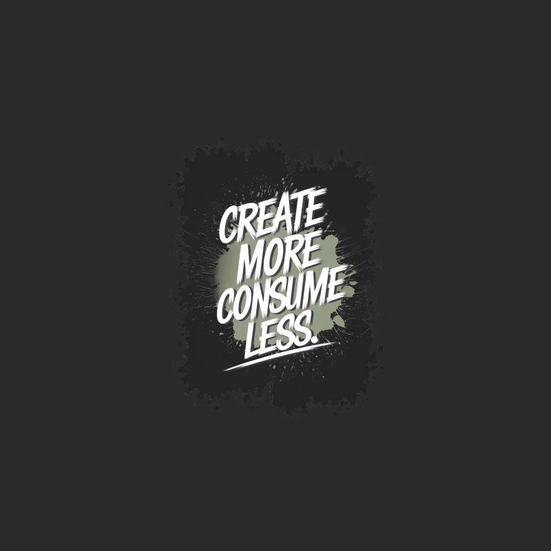 Creative Minimalism: Motivational Typography Against Consumerism Baseball Cap