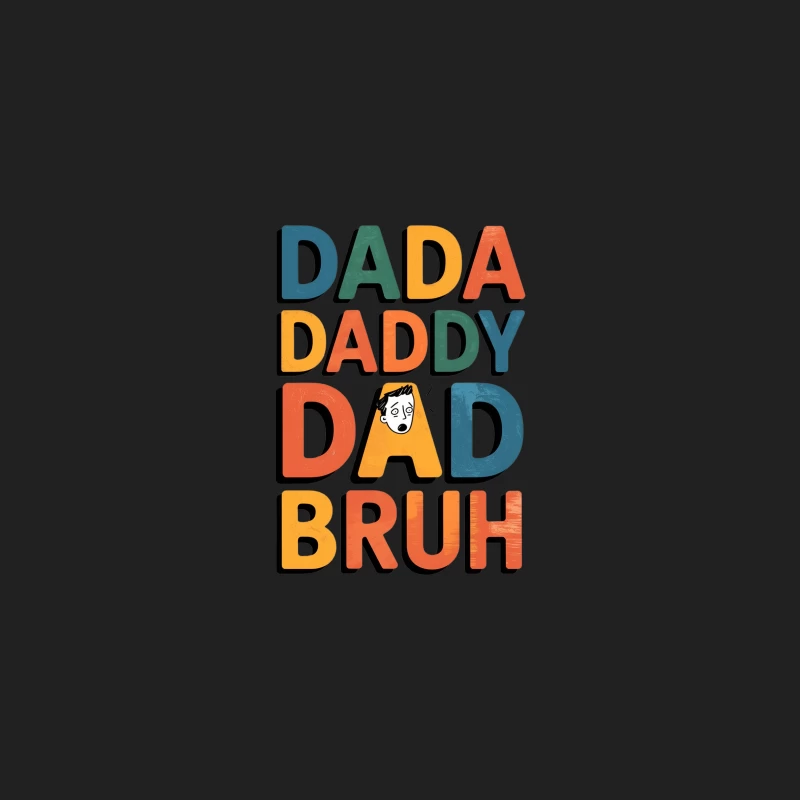 Colorful Typography: A Humorous Father's Day Tribute Bucket Hat