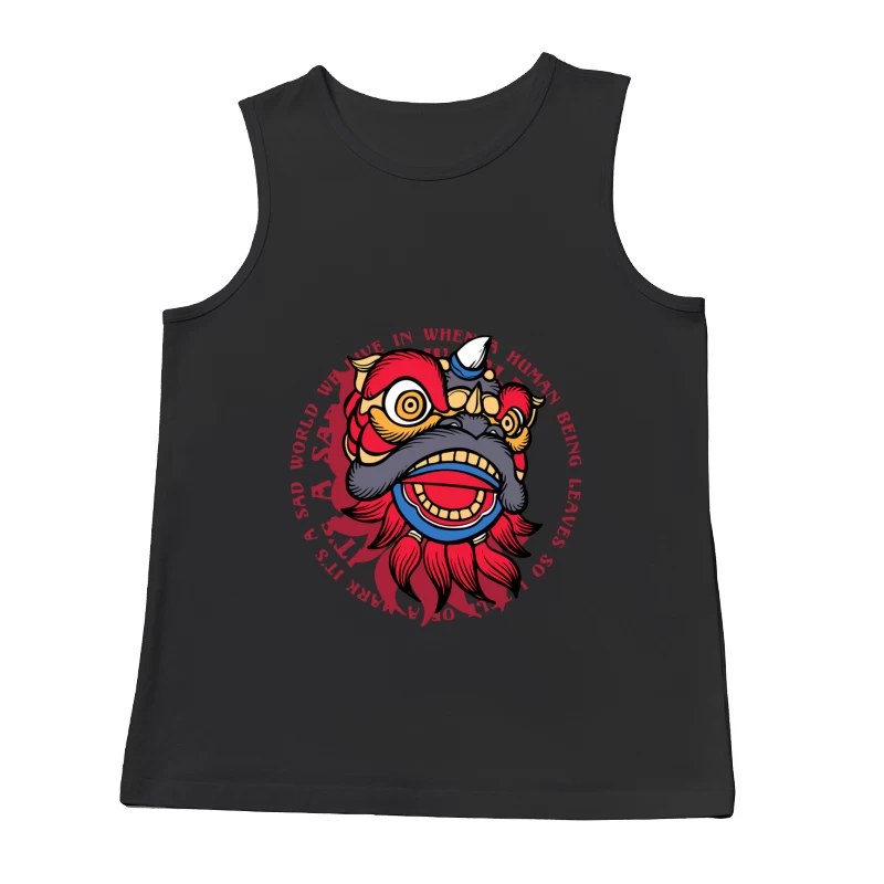 Drachenkunst mit traurigem Zitat Herren Tanktops