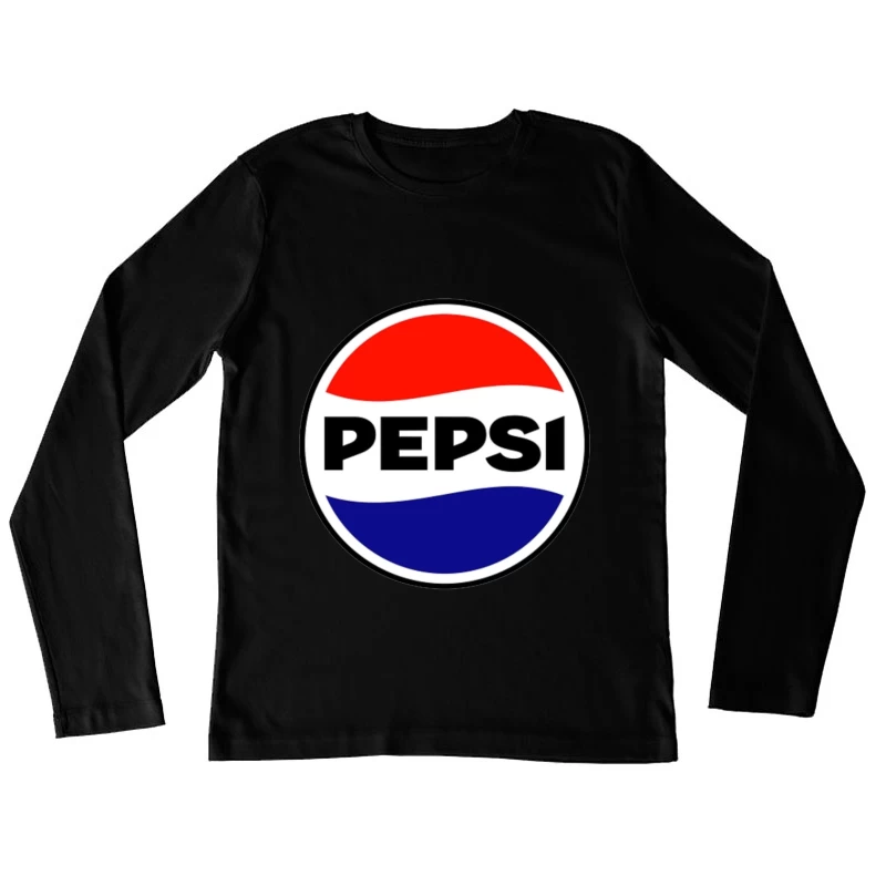 Classic Pepsi Cola Circular Logo Design Female Long Sleeve T-Shirt