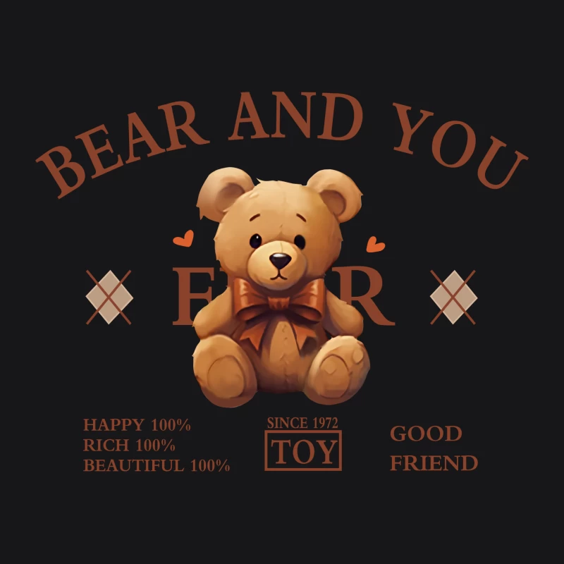 Niedlicher Teddybär für Freundschaft Herren Pullover Hoodie