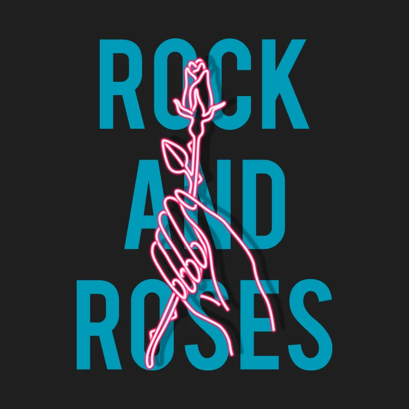 Rock et Roses - Design néon artistique Homme Débardeur