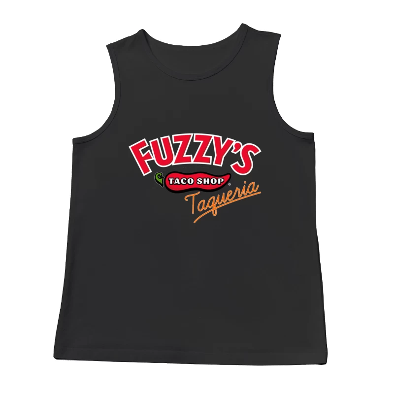 Fuzzy's Taco Shop Taqueria Restaurant Logo Male Tank Top