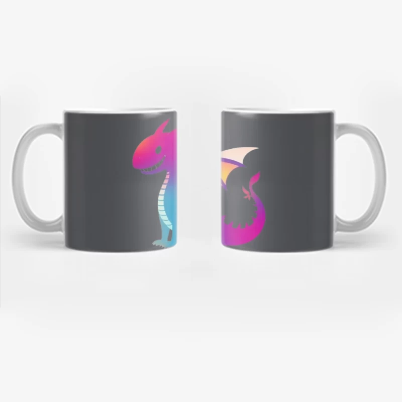 Colorful Cartoon Dragon Coffee Mug