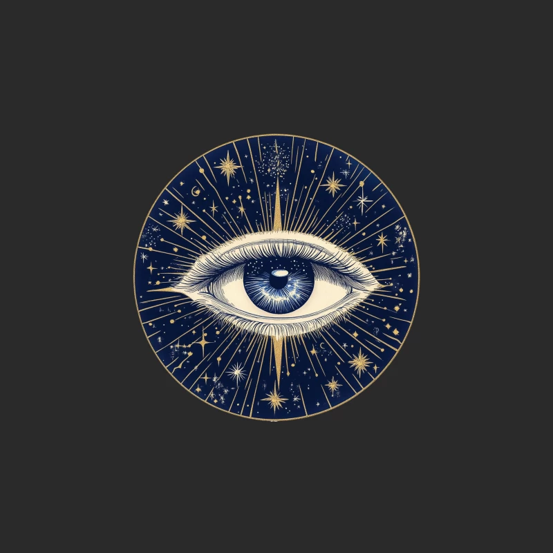 Cosmic Eye: Mystical Celestial Vision Baseball Cap