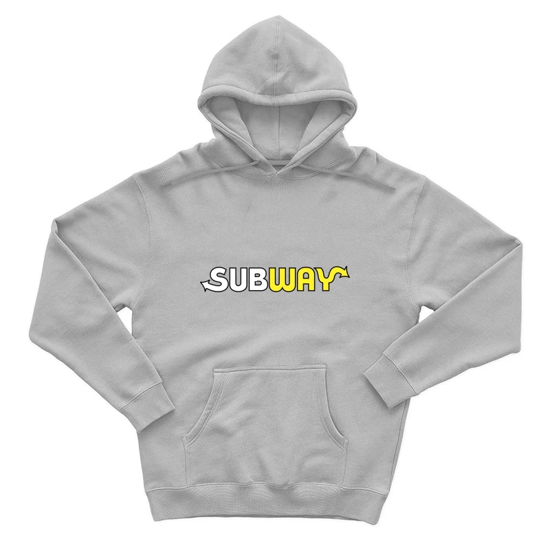 Subway Restaurant Chain Logo Design Male Pullover Hoodie