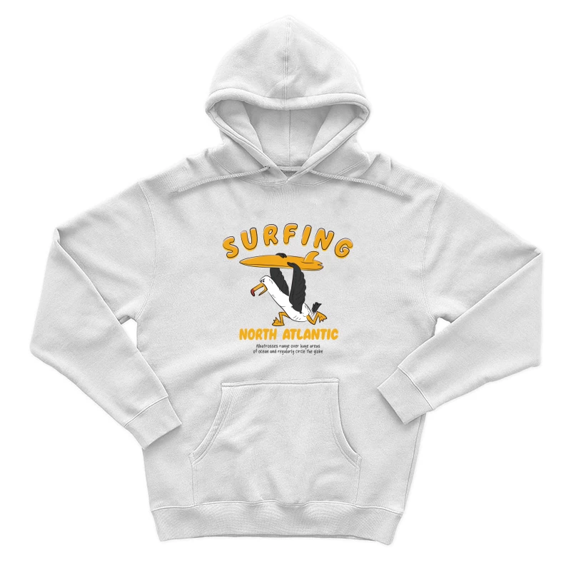 Surfing Adventure in the North Atlantic Male Pullover Hoodie