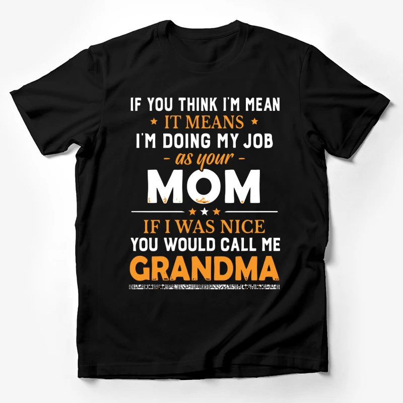 Message humoristique de maman stricte Homme T-Shirt