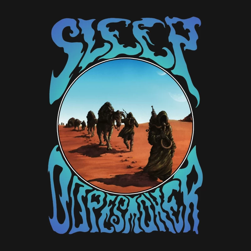 Desert Caravan Through Psychedelic Portal Male T-Shirt